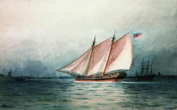 Landscapes Painting - Ivan Aivazovsky sailing ship Seascape